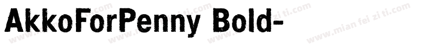 AkkoForPenny Bold字体转换